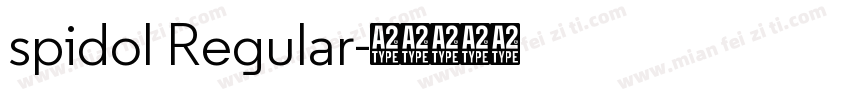 spidol Regular字体转换